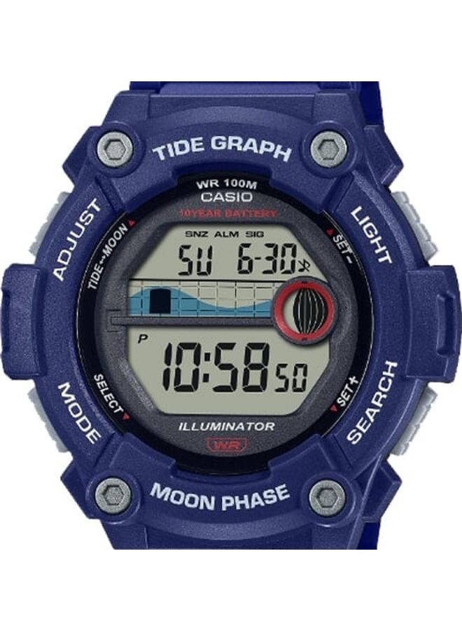 CASIO Men's Clear Dial Resin Band Digital Wrist Watch WS-1300H-2AVDF - Image 4