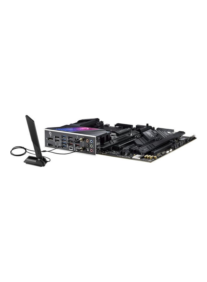 ASUS - Rog Strix Z690-E Gaming WiFi Intel LGA 1700 ATX Motherboard, 18+1 Power Stages, DDR5, PCIe 5.0, M.2 Combo-Sink, WiFi 6E, 2.5 GB Ethernet, Five M.2, Aura Sync | 90MB18J0-M0EAY0 Black - Image 1