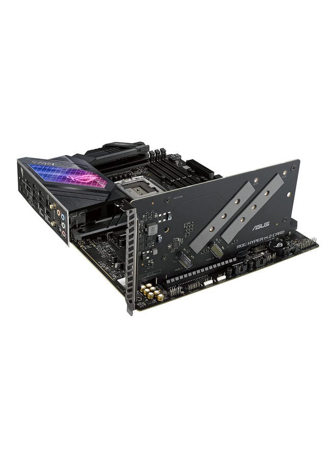 ASUS - Rog Strix Z690-E Gaming WiFi Intel LGA 1700 ATX Motherboard, 18+1 Power Stages, DDR5, PCIe 5.0, M.2 Combo-Sink, WiFi 6E, 2.5 GB Ethernet, Five M.2, Aura Sync | 90MB18J0-M0EAY0 Black - Image 1