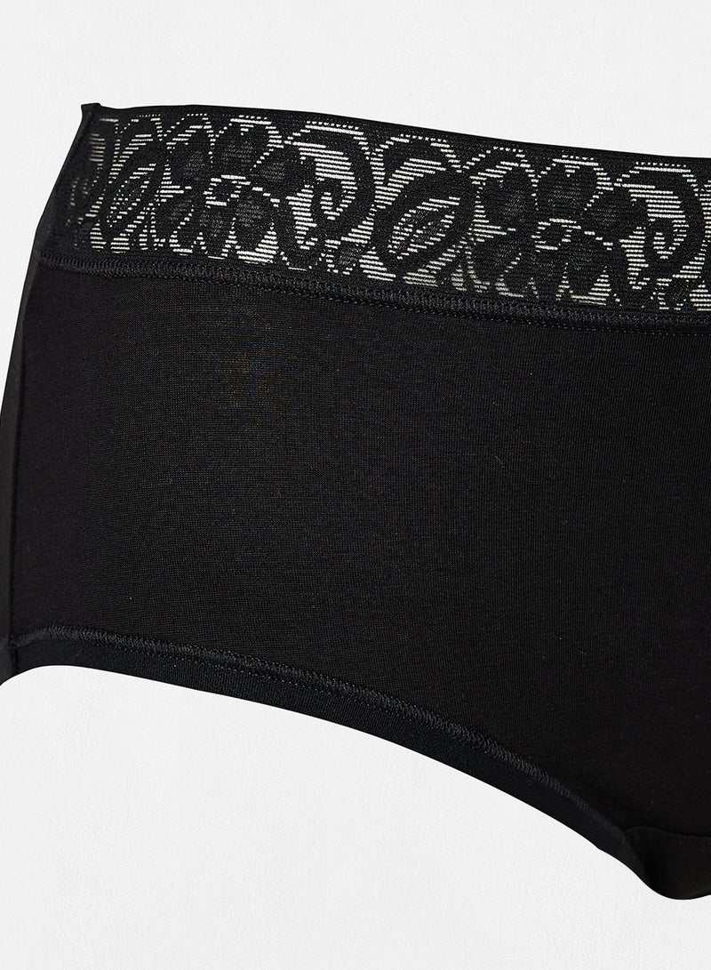 Amante - Ultimo Midi Lace Trim Briefs (Pack of 3) Multicolour - Image 1