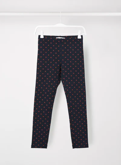 NAME IT Girls Star Print Leggings Navy