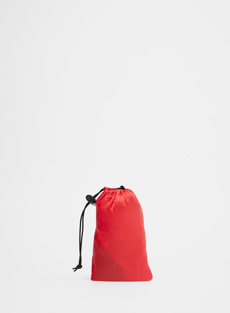 Casual Dyed Polyester Unisex One Size Backpack Red