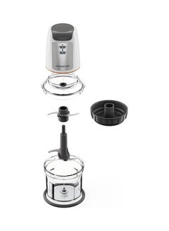 Chopper, 2 Speeds, 2 Bowls, Stainless Steel Quad Blade, Ice Crush Function, Mayonnaise Attachment, 0.5 L 500 W CHP61.200WH Clear - v1645519003/N52737073A_3