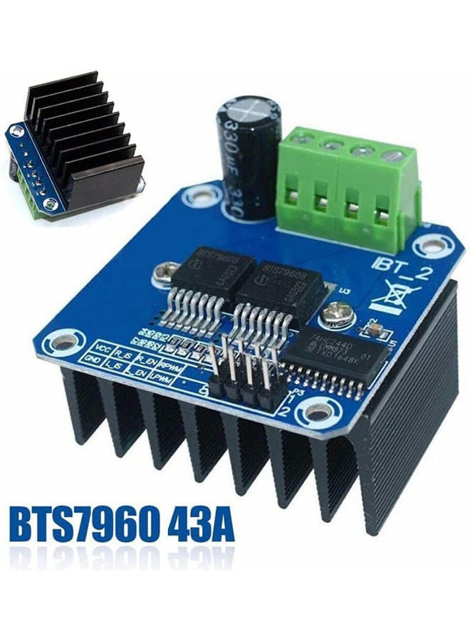 Generic High Power Robot Smart Car Motor Driver (BTS7960) Black 