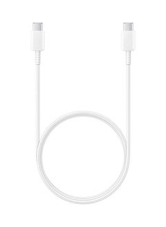 سامسونج كابل شحن فائق السرعة من USB-C إلى USB-C أبيض  - Image 2