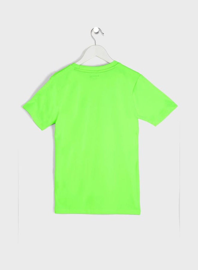 Basicxx - Youth Slogan T-Shirt For Boys Green - Image 1