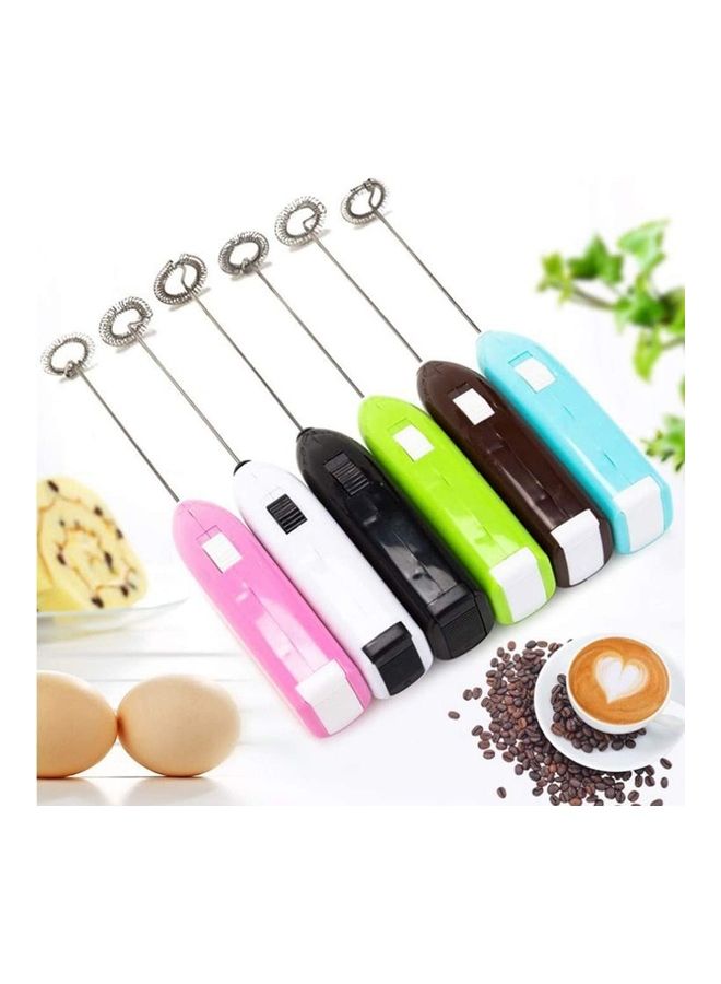 Generic - Electric Handheld Milk Frother Whisk Battery Operated Egg Beater Hand Blender Foam Maker For Coffee Latte Cappuccino Hot Chocolate Drink Mixer Blue - Image 1