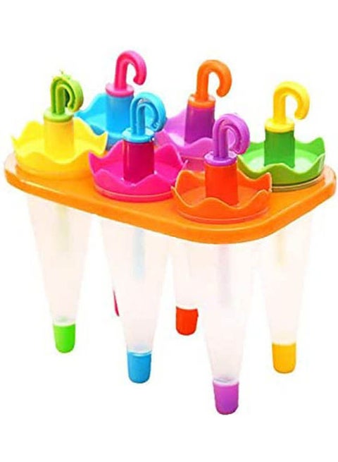 New Ice Making Summer Umbrella Shape Diy Ice Cream Mould Pops Juice Popsicle Mould Pudding Jelly Molds Children Kitchen Tools Multicolour