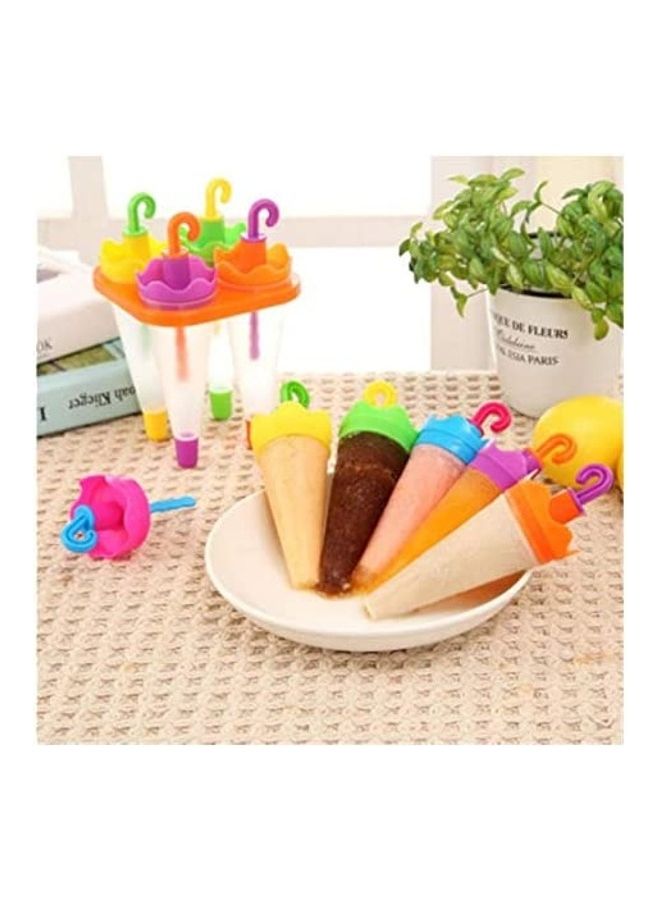 Generic - New Ice Making Summer Umbrella Shape Diy Ice Cream Mould Pops Juice Popsicle Mould Pudding Jelly Molds Children Kitchen Tools Multicolour - Image 1