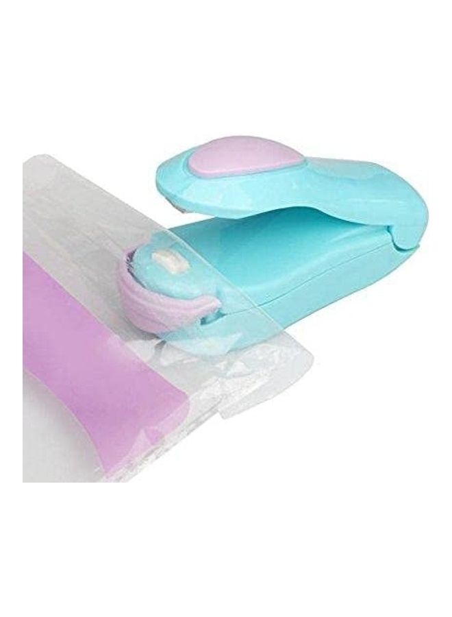 Generic Packing Plastic Bag Kit For Food Saver Portable Mini Heat Sealing Machine Impulse Sealer Seal Bag Heat Sealer Baby Blue  - Image 3