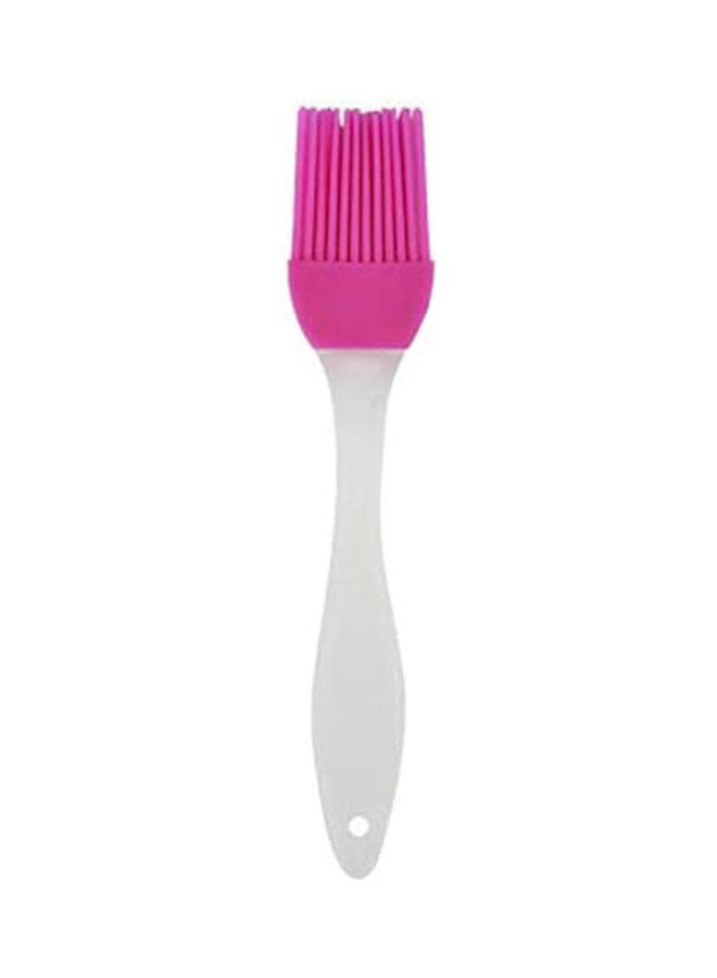2Pcs Baking Bbq Bakeware Pastry Bread Oil Cream Cooking Pink-White 17.3cm  - Image 1