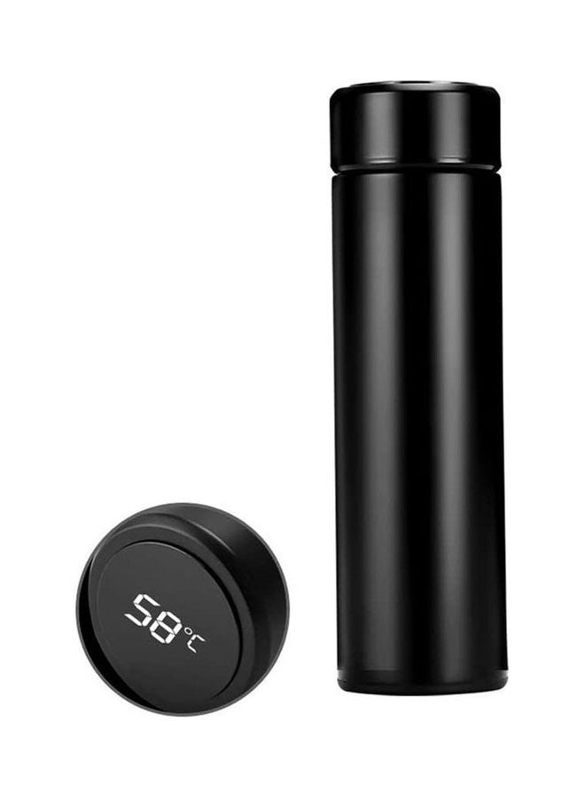 تشامبيون 8 Vacuum Thermos Led Temperature Display Water Bottle Stainless Steel Black 500ml  - Image 1
