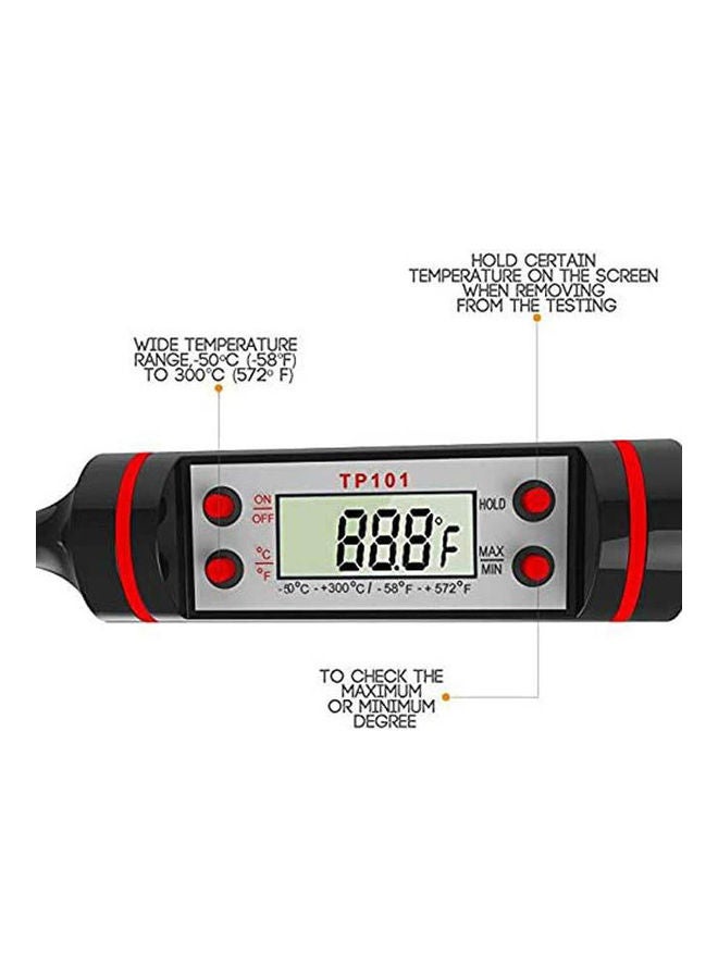 2 Pack Meat Thermometer Digital Cooking Thermometer With Case Black  - Image 3
