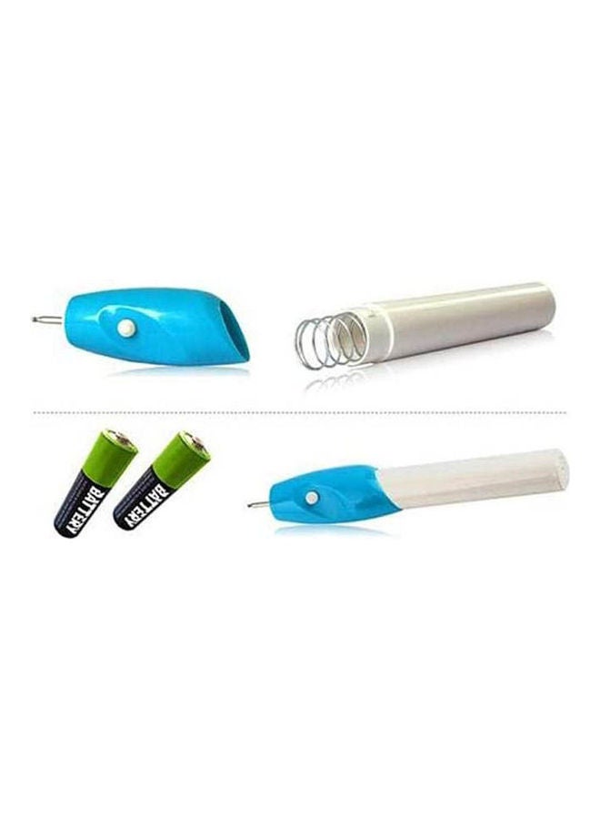 إنجرافير - Electric Carve Tool Pen For Wood Metal Glass Stone Jewellery Blue - Image 1