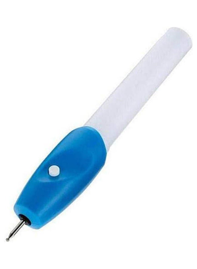 إنجرافير - Electric Carve Tool Pen For Wood Metal Glass Stone Jewellery Blue - Image 1