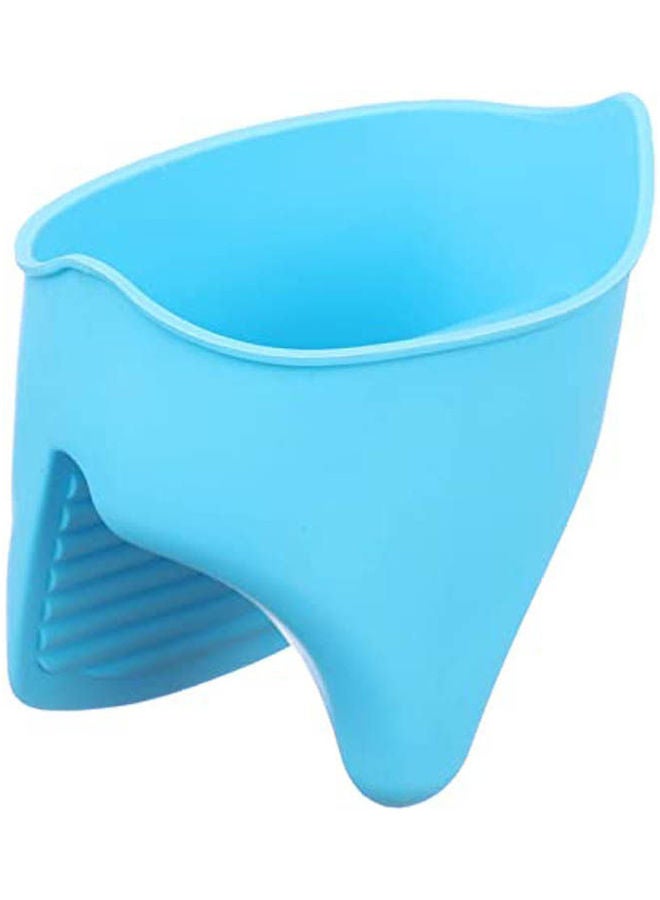 Silicone Fish Mouth Shaped Pot Holder Blue