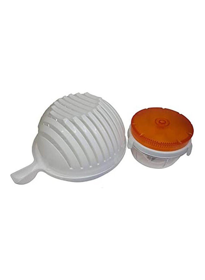 ماركة غير محددة Salad Cutter Bowl 60 Seconds Salad Maker White 