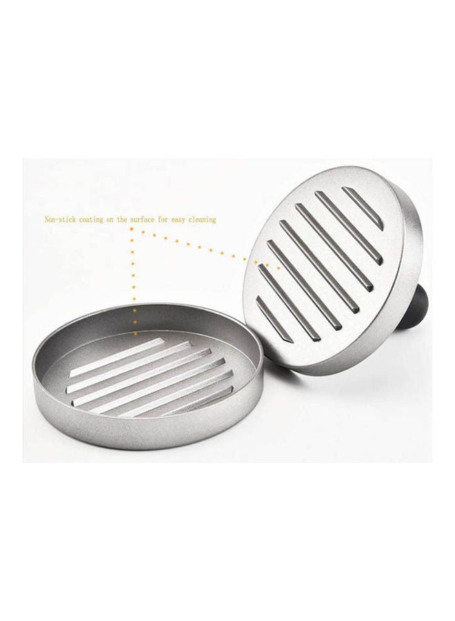 Nyganmelloz Burger Press - Aluminum Hamburger Patty Maker For Stuffed Burgers - Quality Bbq Grilling Accessories silver - Image 1
