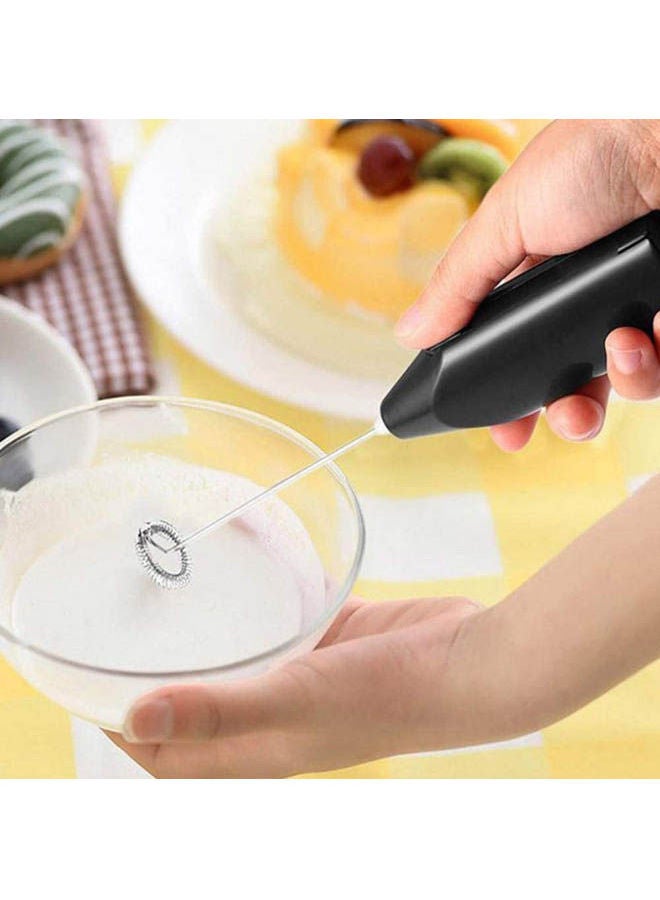 Generic Egg Beaters - Stainless Steel Egg Tools Portable Coffee Milk Frother Electric Egg Beaters Handle Whisk Mixer Kitchen Cooking Tools Gadgets Black  - Image 2