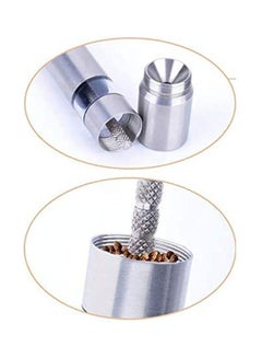 Generic Pepper Grinder, Hand Pump And Grind Mills, Premium Stainless Steel Set Of 1 Silver  - Image 3