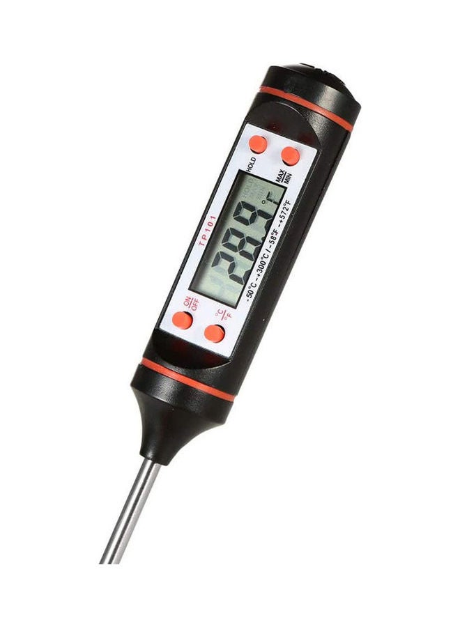Barbecue Thermometer Kitchen Food Electronic Thermometer Black  - Image 1