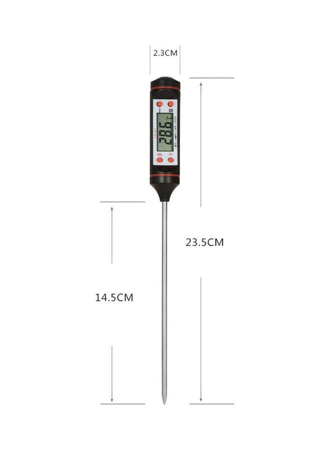 Barbecue Thermometer Kitchen Food Electronic Thermometer Black  - Image 3