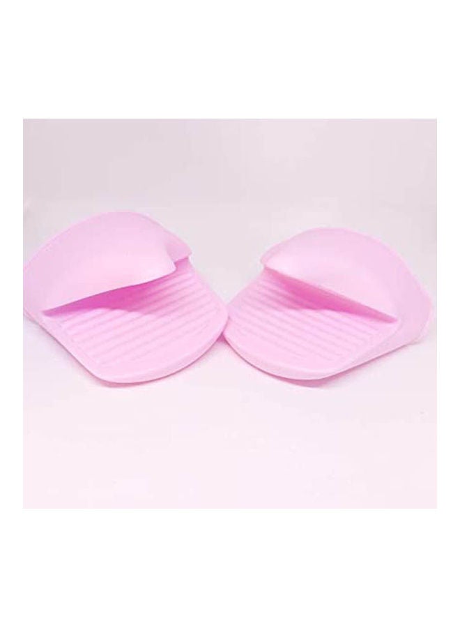 Silicon Hot Insulation Gloves Pink 