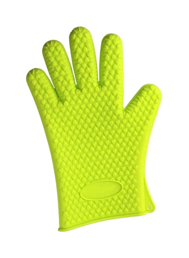 Silicone Heat Resistant Glove Green 20.2 x 13.2 x 5.2cm 