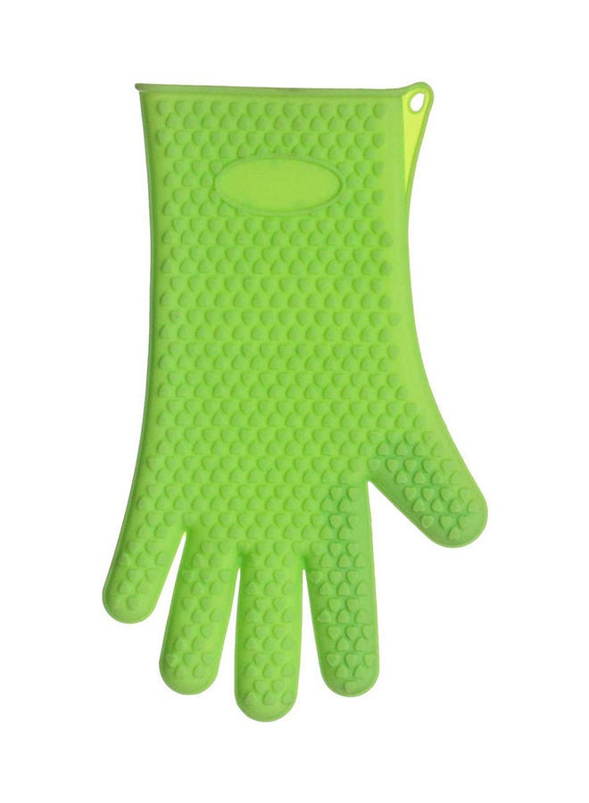 Heat Resistant Waterproof Grip Cooking Gloves Lime Green 