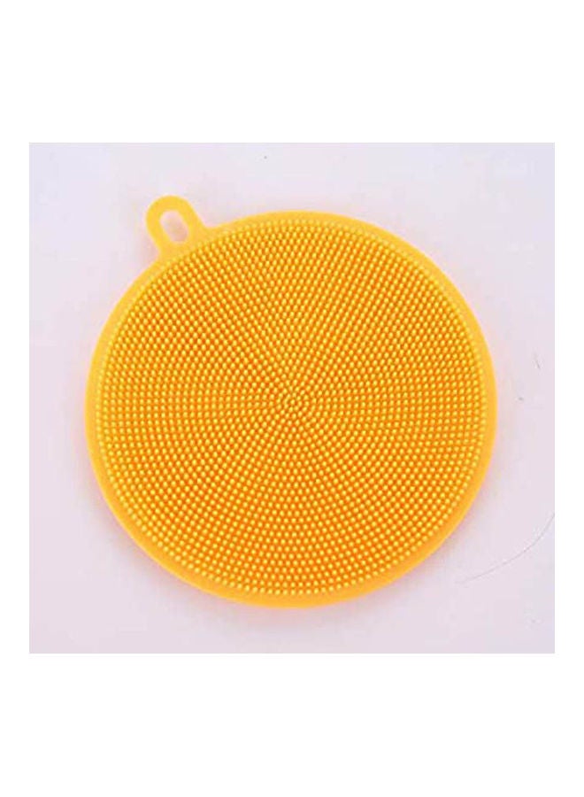 Silicone Bowl Cleaning Brush Multi-Function Cleaning Tool Kitchen Accessories Yellow 