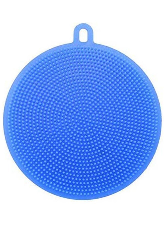Silicone Dish Washing Sponge Scrubber Cleaning Antibacterial Kitchen Tools Blue 