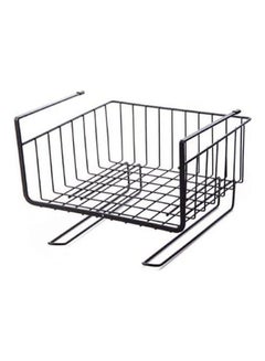 Multifunctional Hanging Basket Finishing Rack For Kitchen Cupboard Under Shelf Black 20x28cm - v1645530408/N52739776A_1