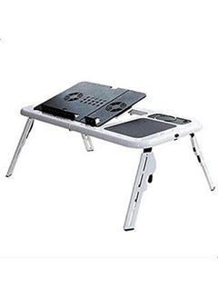E-Table Workspace Organizers Laptop Table Silver 
