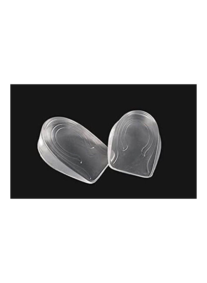 نعل داخلي من جل السيليكون للعناية بكعب القدم، وسادة نصفية للأحذية، مقاس S