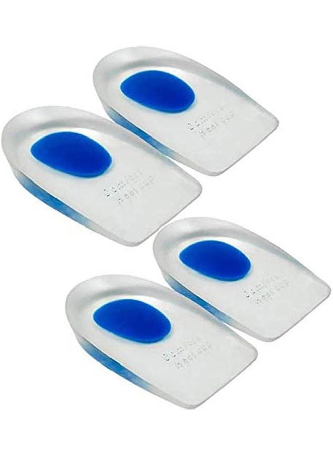 Generic Soft Silicone Heel Cup Pads Gel Heel Cups Plantar Inserts Set Of 2 Plantar Care Insole L
