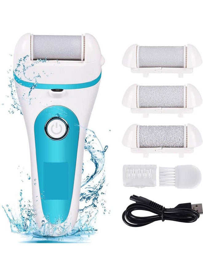 Generic - Electric Callus Remover Usb Rechargeable Led Waterproof Pedicure Tool Adjustable Speed Level With 3 Roller Heads - Image 1