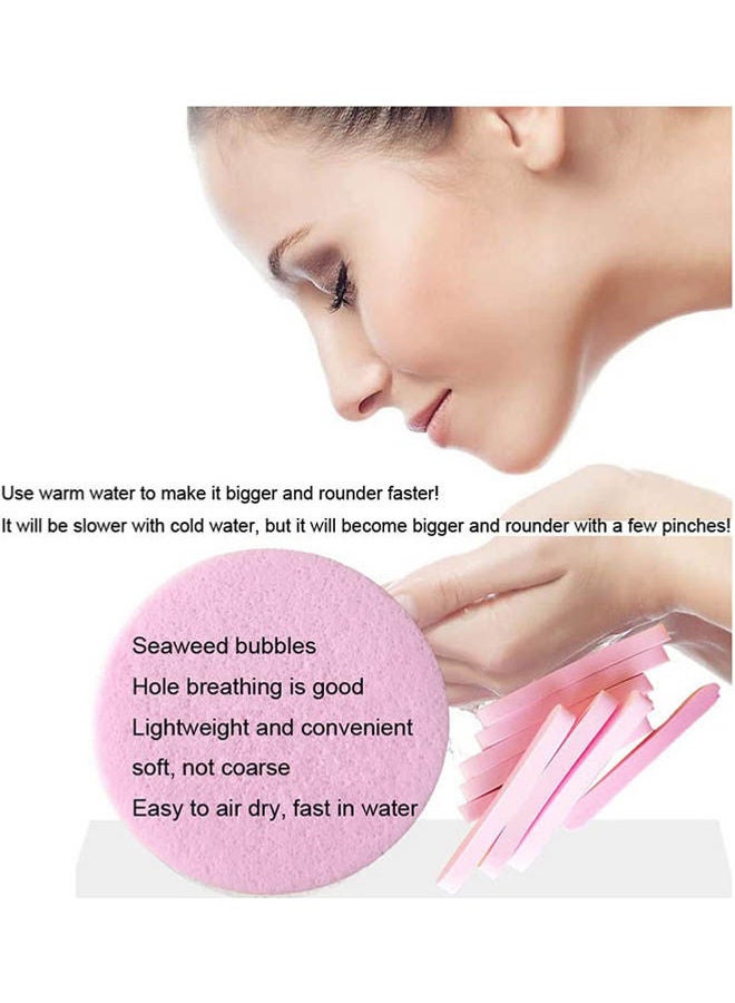 NaRaMax 12Pcs Compressed Facial Sponges Round Facial Wash Pads Yellow 10 x 10 x 10cm - Image 3