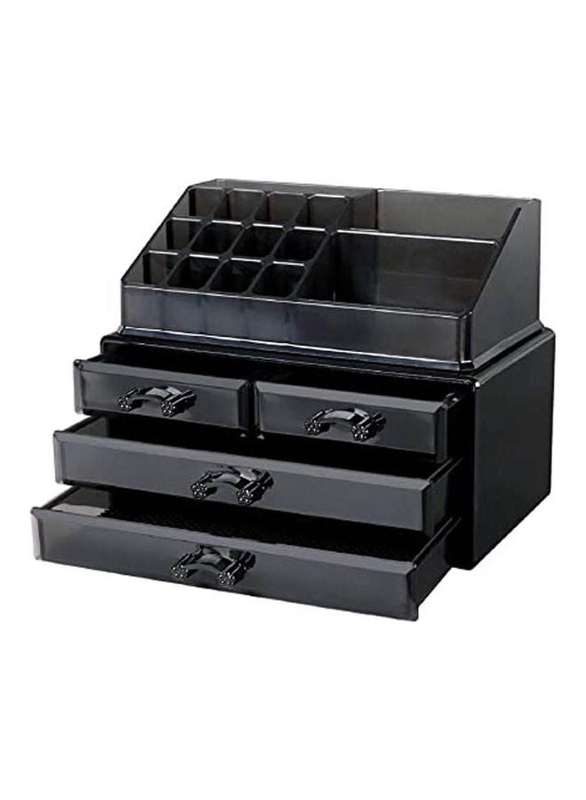 Makeup Organizer Large Capacity Cosmetic Storage Box Multicolor - Image 1