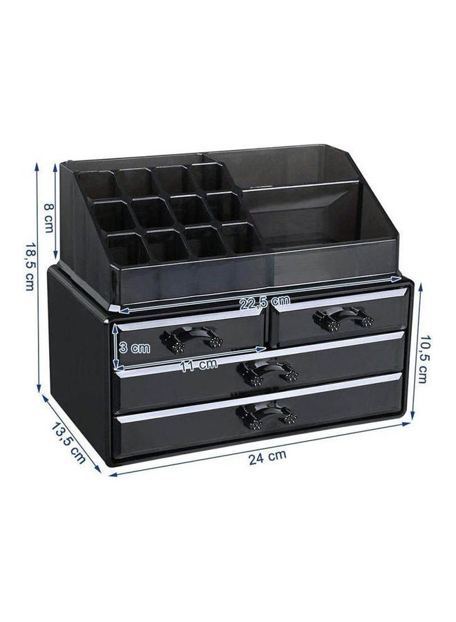 Makeup Organizer Large Capacity Cosmetic Storage Box Multicolor - Image 2