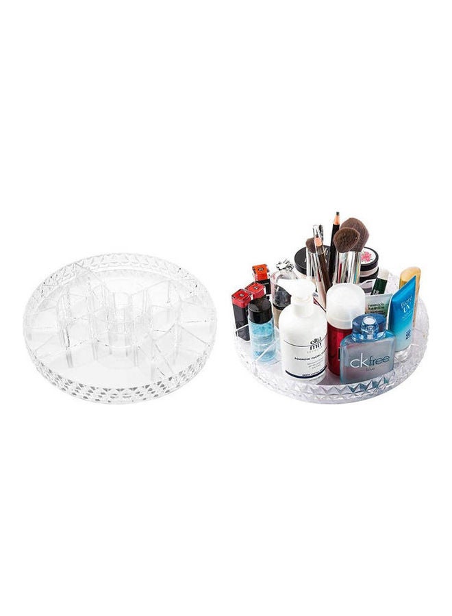 360 Degree Rotating Makeup Organizer Clear