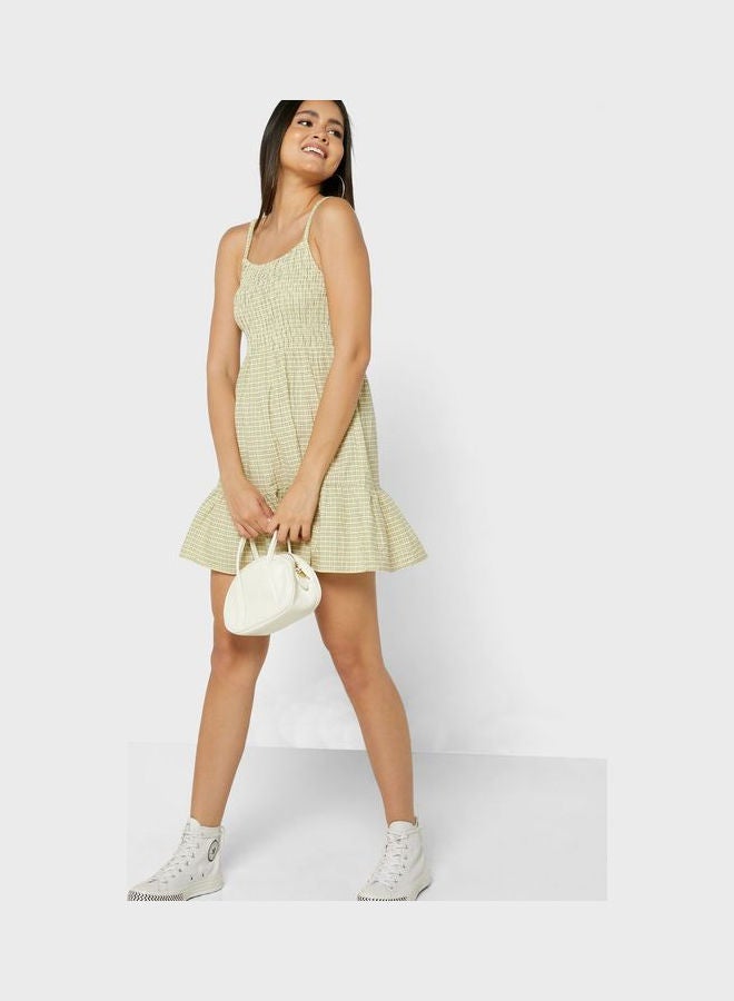 Cotton On - Poppy Shirred Tie Up Back Mini Dress Multicolour - Image 1