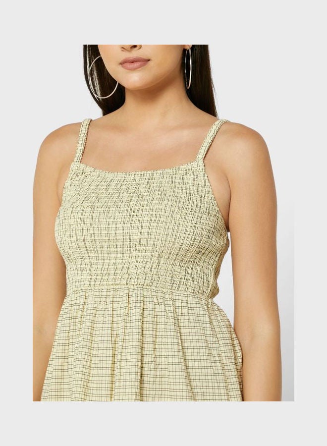 Cotton On - Poppy Shirred Tie Up Back Mini Dress Multicolour - Image 1