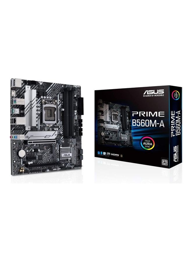 ASUS - PRIME B560M-A Gaming Motherboard Black - Image 1