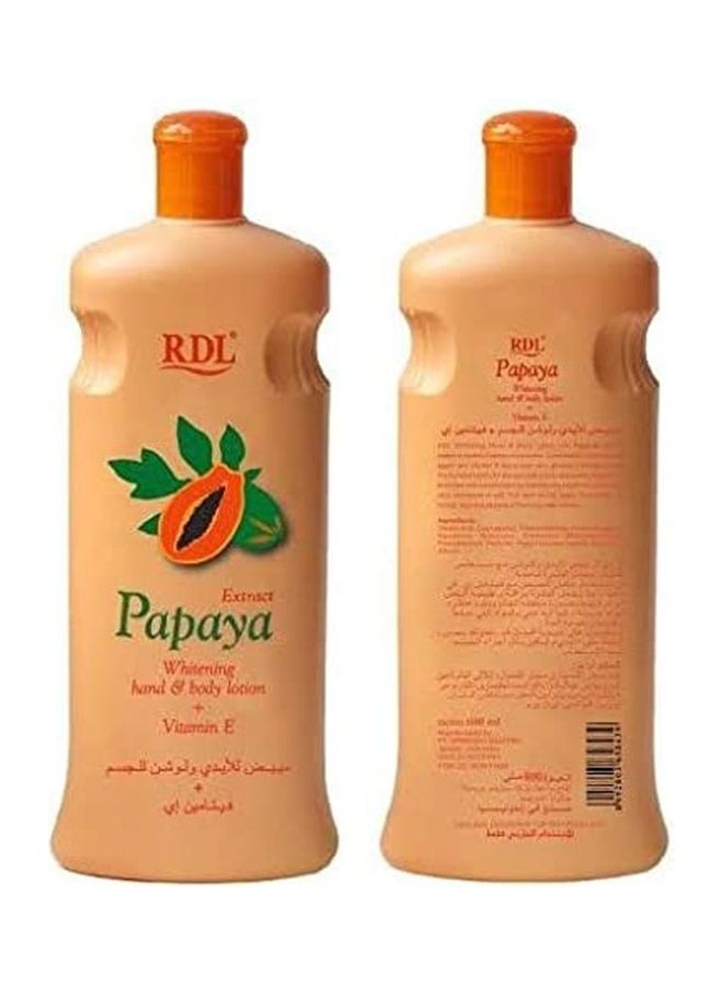 RDL Papya Whitening Hand And Body Lotion 1200ml  - Image 1