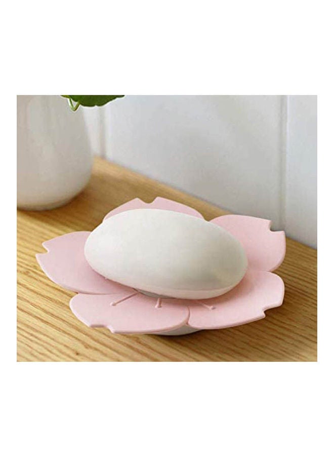 Cherry Blossoms Drain Soap Box Cartoon With Drain Soap Holder Soap Saver Pink