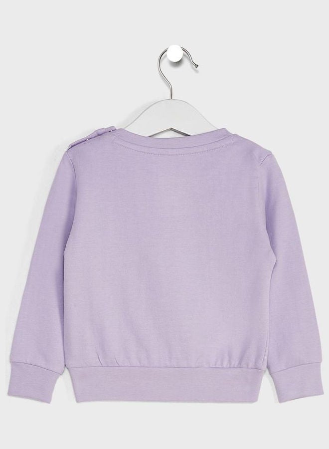 Disney - Infant Minnie Mouse Sweatshirt Purple - Image 1