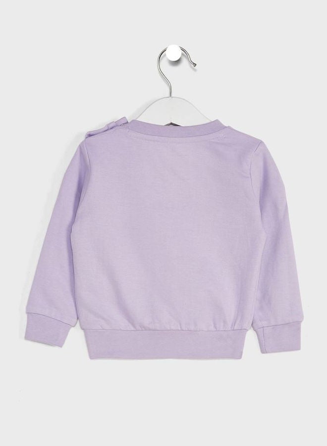 Disney - Infant Winnie The Pooh Sweatshirt Purple - Image 1
