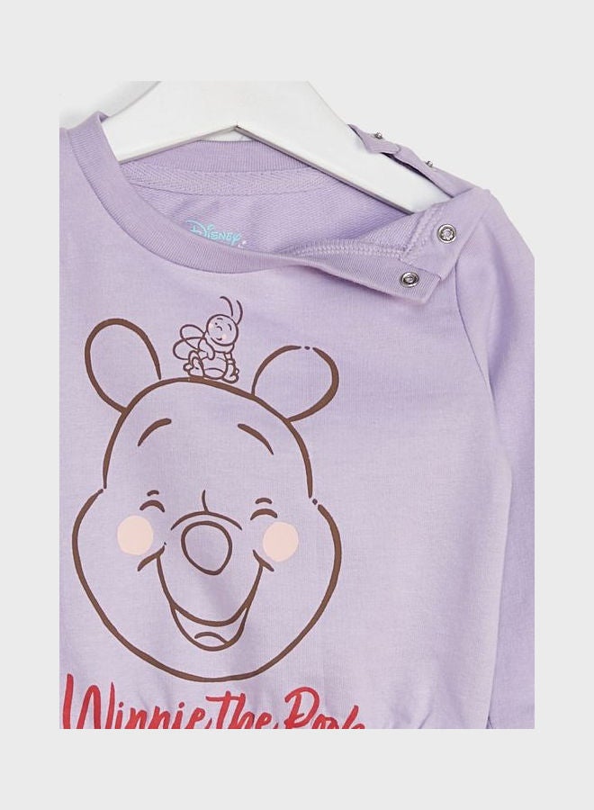 Disney - Infant Winnie The Pooh Sweatshirt Purple - Image 1