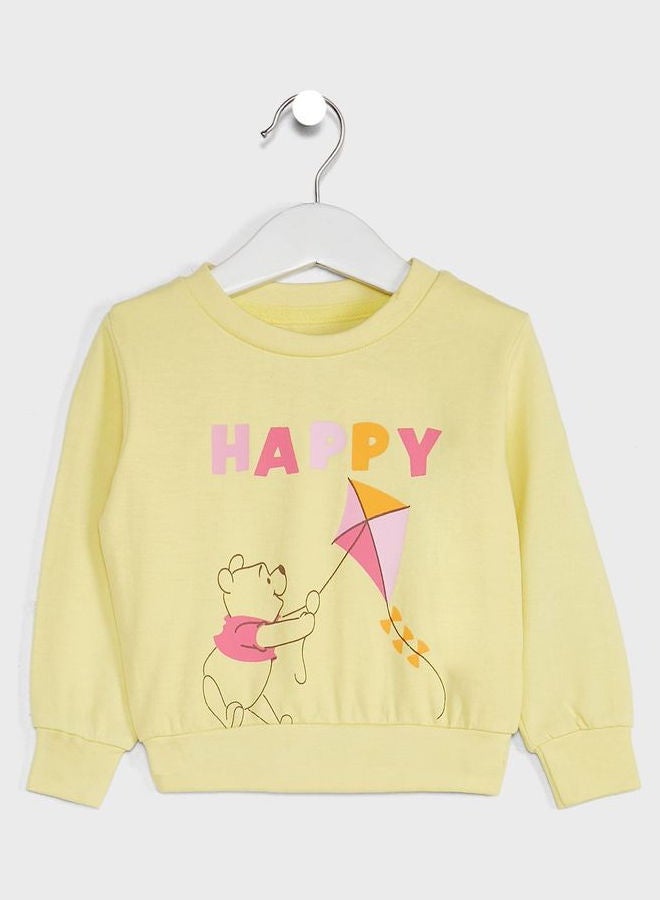 Disney - Infant Winnie The Pooh Sweatshirt Yellow - Image 1