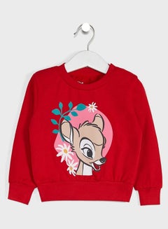 Infant Bambi Long Sleeves Sweatshirt Red